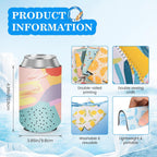 Never Forget the Difference You Make 12 Pack Insulated Can Sleeve,  Summer Can Cooler Sleeve Insulated Neoprene Can Coolers in Bulk, Beach Pool Bottle Can Drink Holder Party Decorations, Men Women Birthday Bachelorette Party Favor Gifts