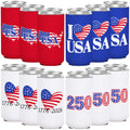 Never Forget the Difference You Make 12 Pack 4th of July 250th Anniversary Can Cooler Sleeves  250 Year American Patriotic USA Insulated Neoprene Drink Holder