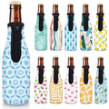 Never Forget the Difference You Make 11 Pack Summer Beer Bottle Insulator Sleeve Zip-up Bottle Jackets 12oz Non-slip Thick Neoprene Drink Cooler for Party Bulk