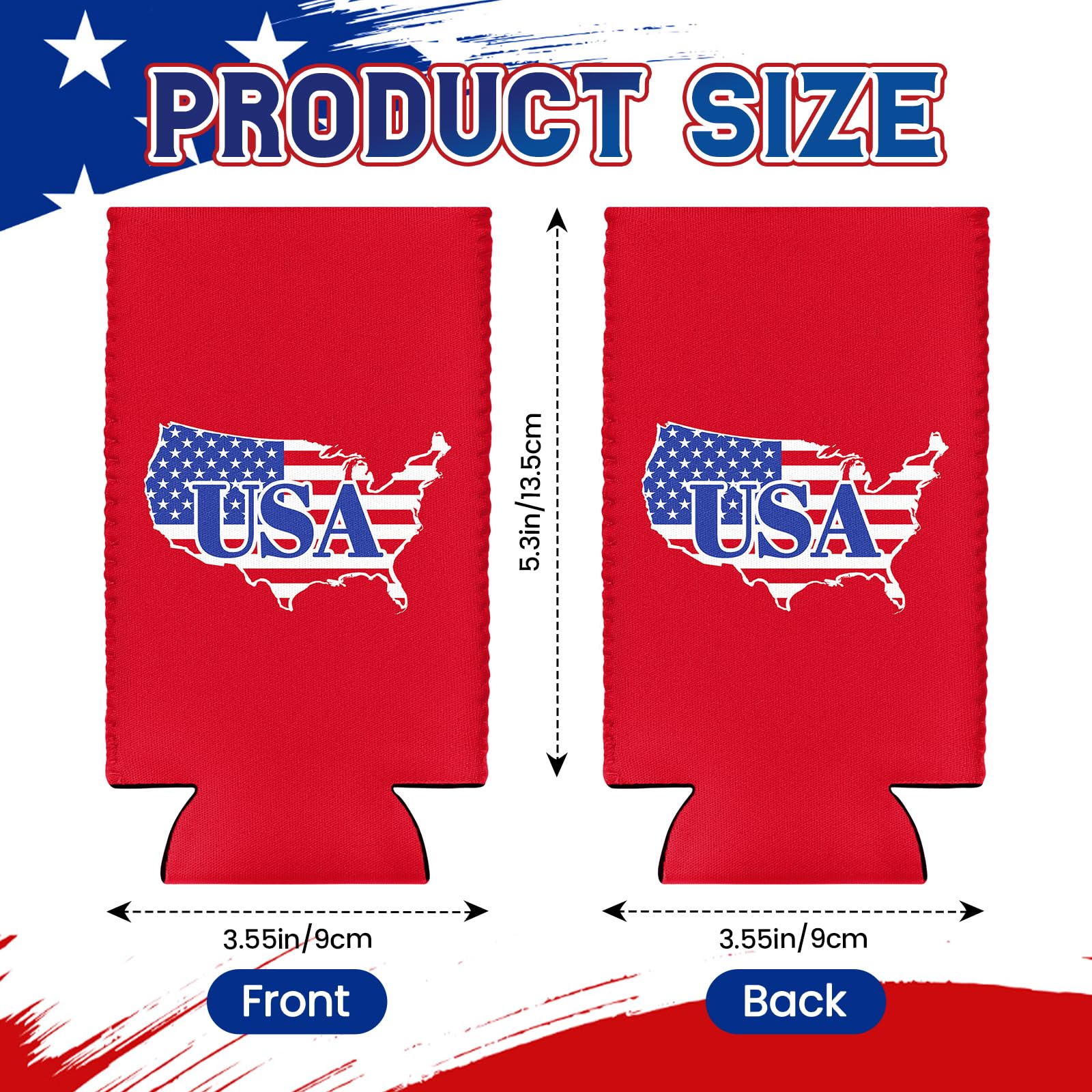 Never Forget the Difference You Make 12 Pack 4th of July 250th Anniversary Can Cooler Sleeves  250 Year American Patriotic USA Insulated Neoprene Drink Holder