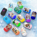 HooAmI Custom Can Cooler Sleeve Bulk Personalized Collapsible Drink Insulated Can Coolers with Logo Image Text for Party Beverages