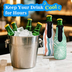 Never Forget the Difference You Make 11 Pack Summer Beer Bottle Insulator Sleeve Zip-up Bottle Jackets 12oz Non-slip Thick Neoprene Drink Cooler for Party Bulk