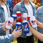 Never Forget the Difference You Make 12 Pack 4th of July 250th Anniversary Can Cooler Sleeves  250 Year American Patriotic USA Insulated Neoprene Drink Holder