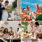 HooAmI Custom Can Cooler Sleeve Bulk Personalized Collapsible Drink Insulated Can Coolers with Logo Image Text for Party Beverages